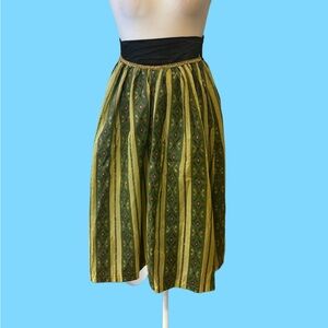 Frozen Ana Elegant Green Patterned Skirt